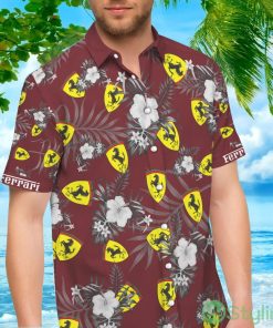 Ferrari Tropical Flower Hawaiian Shirt For Men And Women Product Photo 2