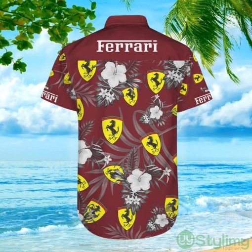 Ferrari Tropical Flower Hawaiian Shirt For Men And Women