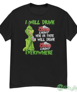 Grinch coors light here or there will drink coors light everywhere Christmas sweater - G500 Men’s Classic T-Shirt