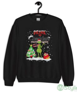 Grinch Drink Up Cheddar’s Scratch Kitchen Christmas shirt - Unisex Crewneck Sweatshirt