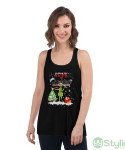 Grinch Drink Up Cheddar’s Scratch Kitchen Christmas shirt - Women's Flowy Racerback Tank