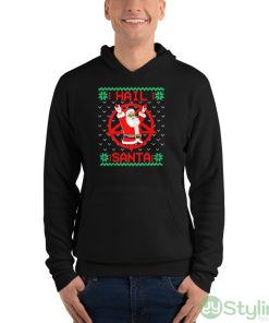 Hail Santa Ugly Christmas Sweater Shirt - Unisex Fleece Pullover Hoodie