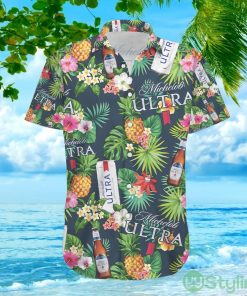 Michelob Ultra Beer Tropical Flower Hawaiian Shirt For Men And Women Product Photo 2