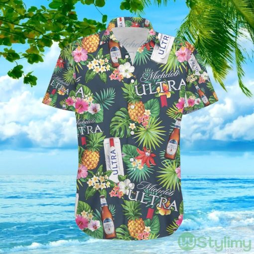 Michelob Ultra Beer Tropical Flower Hawaiian Shirt For Men And Women