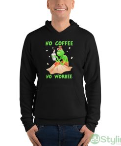 No Coffee No Workee Grinch Coffee Starbucks Xmas Shirt - Unisex Fleece Pullover Hoodie