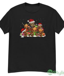 Santa Groot And Baby Groot Merry Christmas Shirt - G500 Men’s Classic T-Shirt