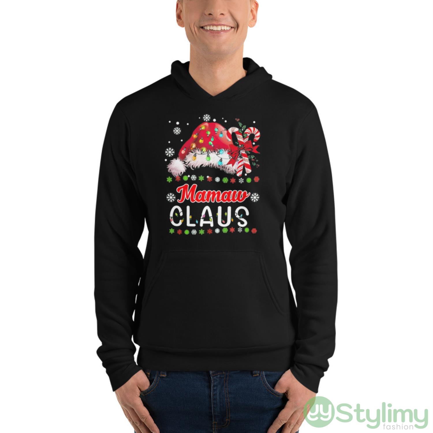 Santa Mamaw Claus Grandma Christmas Sweater Shirt 8 Santa Mamaw Claus Grandma Christmas Sweater Shirt - Unisex Fleece Pullover Hoodie