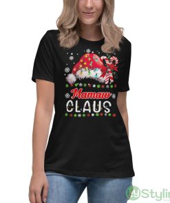 Santa Mamaw Claus Grandma Christmas Sweater Shirt - Women's Relaxed Short Sleeve Jersey Tee