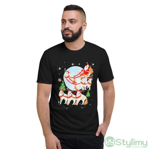 Santa Riding Reindeer Turkish Angora Sleigh Christmas Shirt