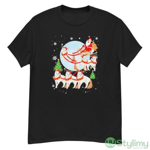 Santa Riding Reindeer Turkish Angora Sleigh Christmas Shirt