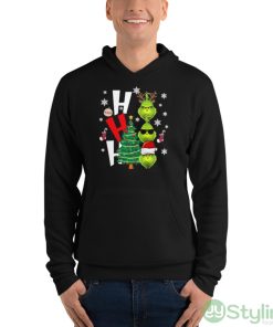 The Grinch Ho Ho Ho Christmas Sweater Shirt - Unisex Fleece Pullover Hoodie