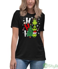 The Grinch Ho Ho Ho Christmas Sweater Shirt - Women's Relaxed Short Sleeve Jersey Tee