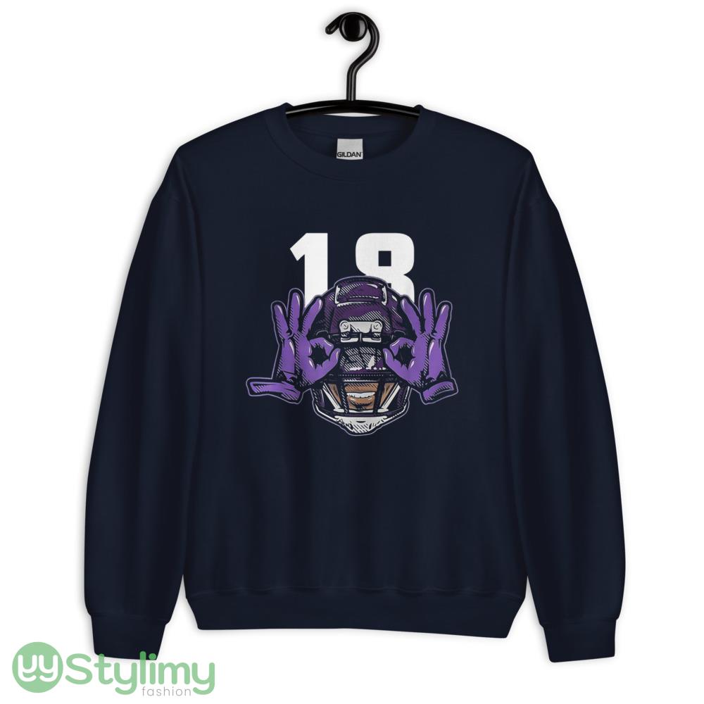 Justin Jefferson Griddy Rugby T Shirt Griddy Rugby Design T Shirt Gift Fan shirt 13 Justin Jefferson Griddy Rugby T Shirt Griddy Rugby Design T Shirt Gift Fan shirt - Unisex Crewneck Sweatshirt-1