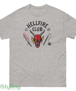 Stranger Things 4 Hellfire Club Logo Raglan Baseball t shirt - 500 Men’s Classic Tee Gildan