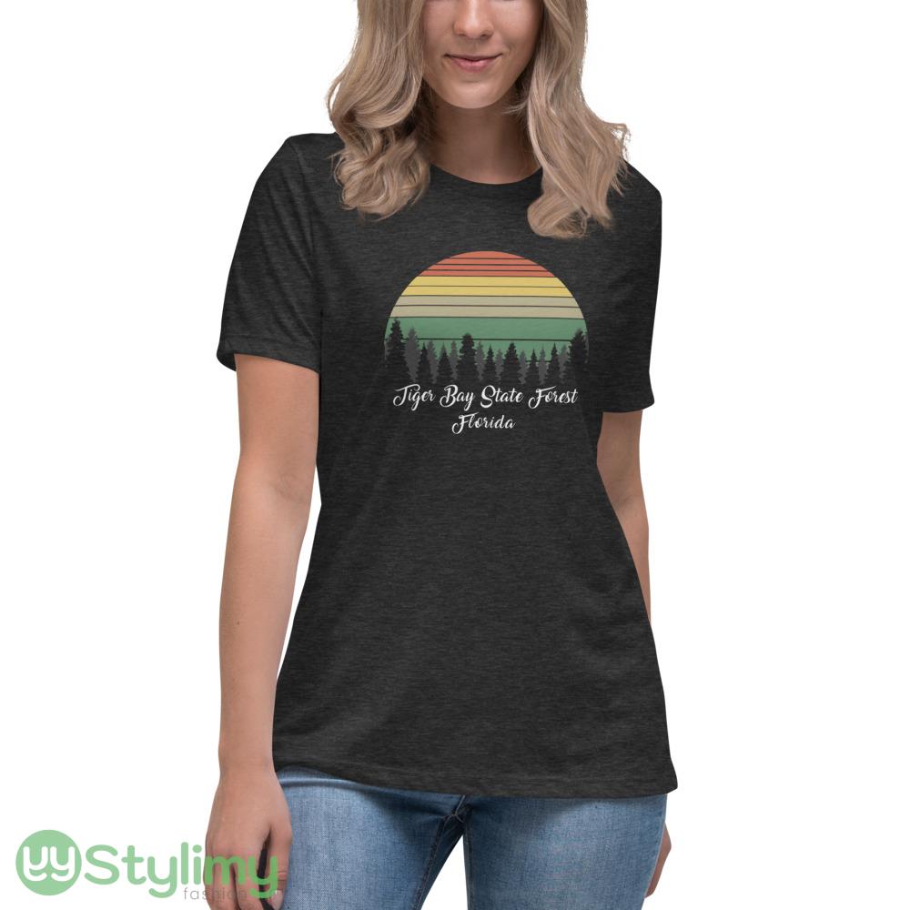 Tiger Bay State Forest Florida retro vintage shirt 9 Tiger Bay State Forest Florida retro vintage shirt - Women's Relaxed Short Sleeve Jersey Tee-1