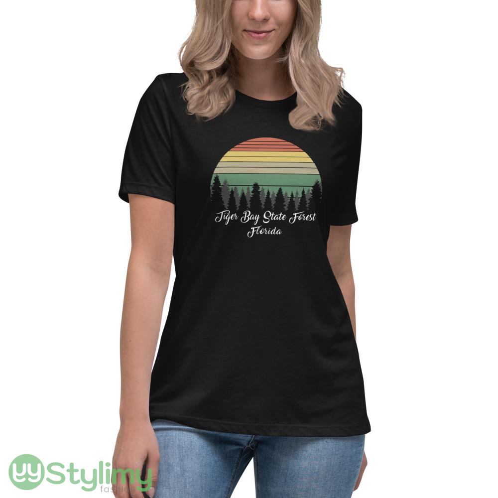 Tiger Bay State Forest Florida retro vintage shirt 10 Tiger Bay State Forest Florida retro vintage shirt - Women's Relaxed Short Sleeve Jersey Tee