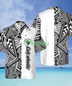 Black and White Modern Pattern Golfaholic Hawaiian Shirt - Black and White Modern Pattern Golfaholic Hawaiian Shirt