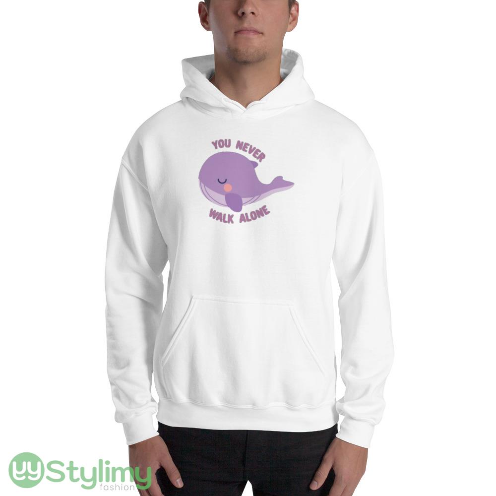 BTS Tinytan whale you never walk alone design white T shirts for men and women 2 BTS Tinytan whale you never walk alone design white T shirts for men and women - 18500 Unisex Heavy Blend Hooded Sweatshirt