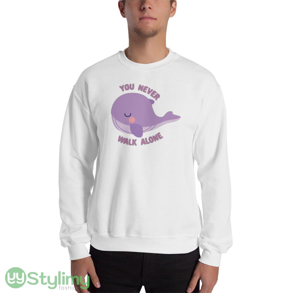 BTS Tinytan whale you never walk alone design white T shirts for men and women 8 BTS Tinytan whale you never walk alone design white T shirts for men and women - 18000 Unisex Heavy Blend Crewneck Sweatshirt