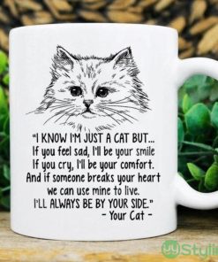Cats I Know I'm Just A Cat But If You Feel Sad I'll Be Your Smile If You Cry I'll Be Your Comfort Coffee Mug Product Photo 1