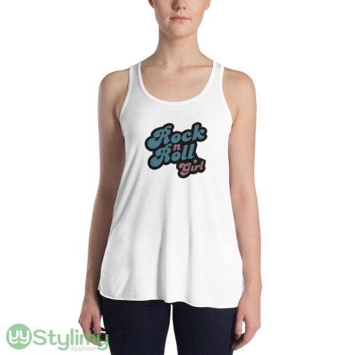 Darla Rock n Roll Girl print best Sweatshirt T shirts - 8800 Women's Flowy Racerback Tank