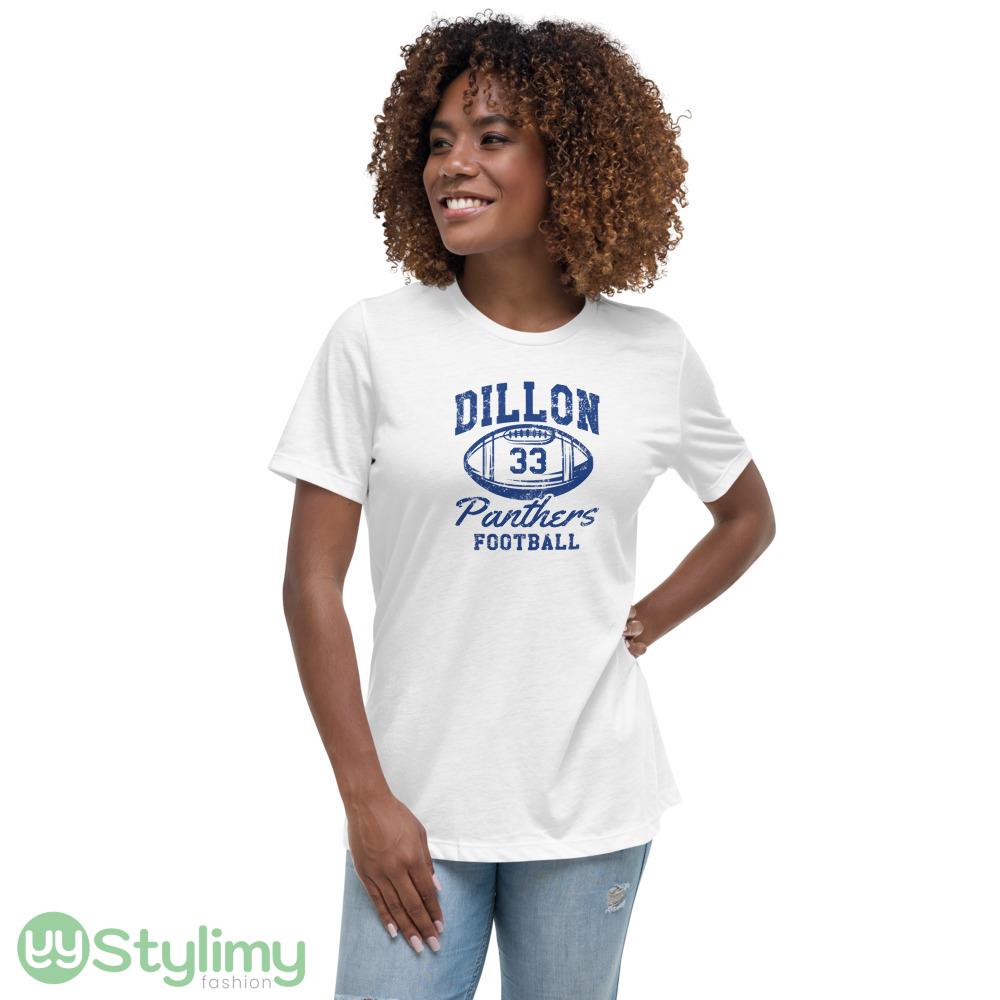 Dillon Panthers Football design white T shirts for men and women 3 Dillon Panthers Football design white T shirts for men and women - 6400 Women's Relaxed Short Sleeve Jersey Tee