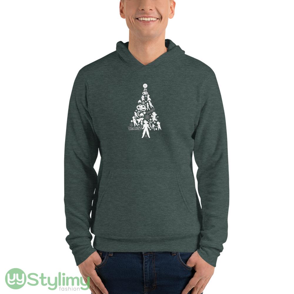 Dragon Ball Z Christmas Tree Silhouette White Sweatshirt gift for Christmas 5 Dragon Ball Z Christmas Tree Silhouette White Sweatshirt gift for Christmas - 3719 Unisex Fleece Pullover Hoodie