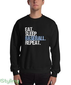 Eat Sleep Baseball Repeat print design new T shirts for mens and womens - 18000 Unisex Heavy Blend Crewneck Sweatshirt
