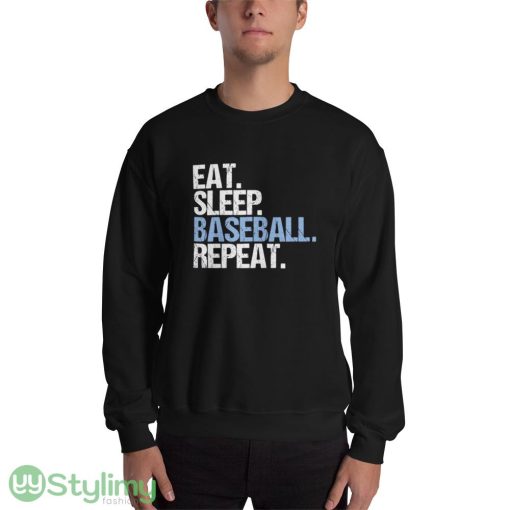 Eat Sleep Baseball Repeat print design new T shirts for mens and womens - 18000 Unisex Heavy Blend Crewneck Sweatshirt
