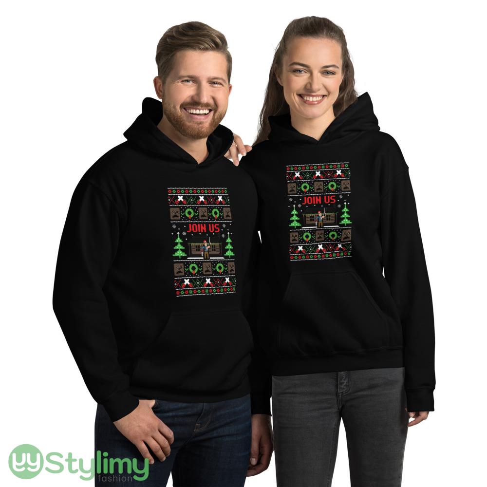 Evil Dead Ugly Sweater Sweatshirt gift for Christmas 4 Evil Dead Ugly Sweater Sweatshirt gift for Christmas - 18500 Unisex Heavy Blend Hooded Sweatshirt
