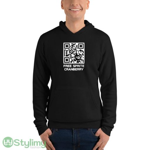Free Sprite Cranberry QR Code ideas funny black T shirts for mens and womens - 3719 Unisex Fleece Pullover Hoodie