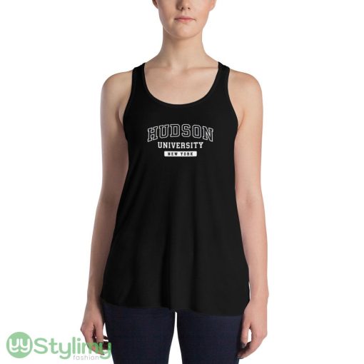 Hudson University ideas funny black T shirts for mens and womens - 8800 Women's Flowy Racerback Tank