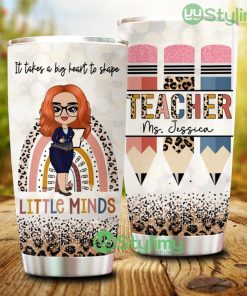 It Take A Big Heart To Shape, Personalized Back To School Tumbler - It Take A Big Heart To Shape, Personalized Back To School Tumbler