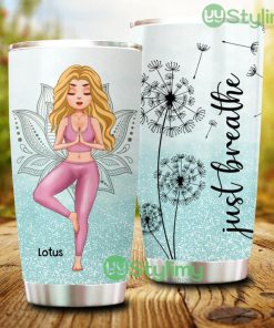 Just Breathe Personalized Tumbler - Just Breathe Personalized Tumbler