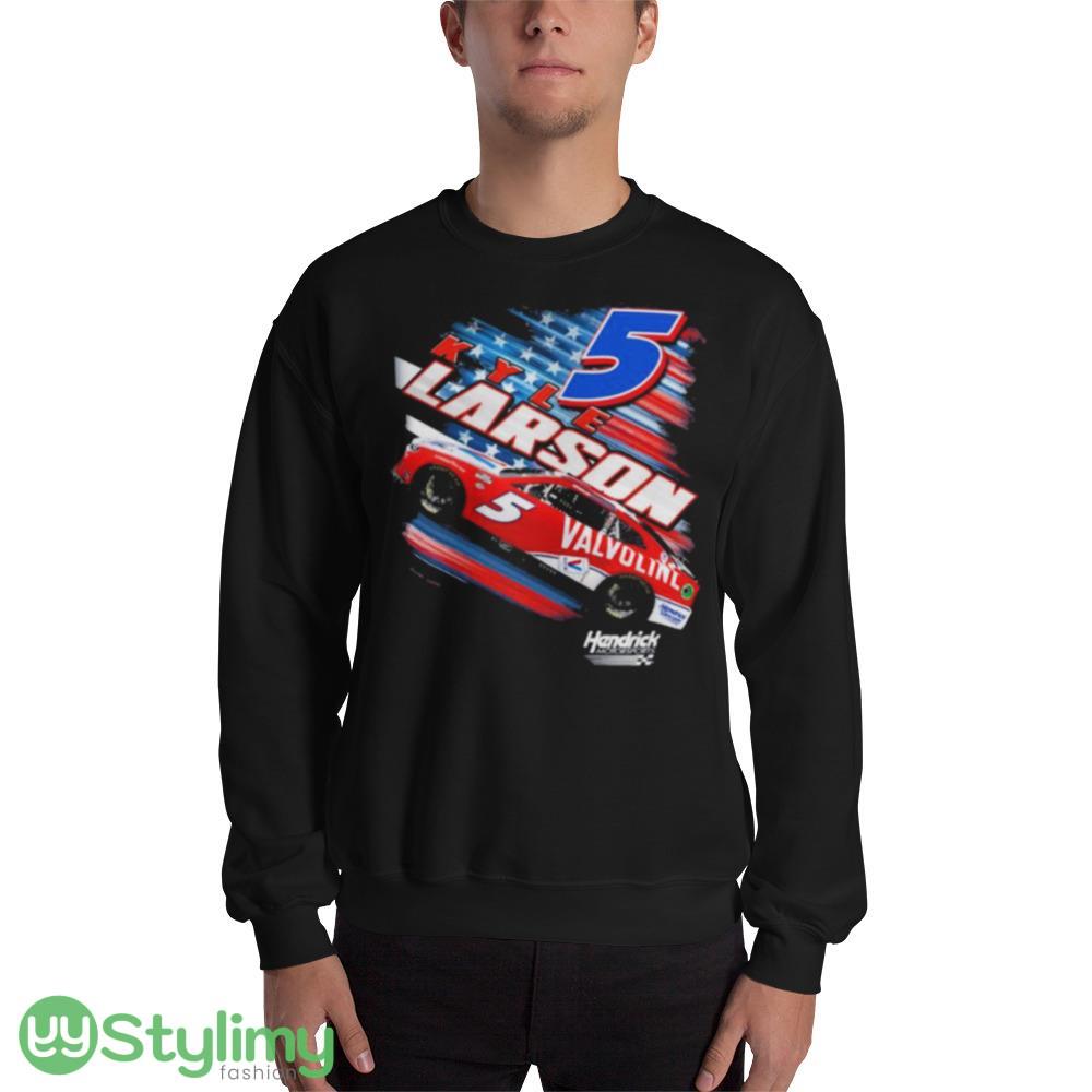 Kyle Larson 2023 Valvoline Patriotic Fuel Design T Shirts 8 Kyle Larson 2023 Valvoline Patriotic Fuel Design T Shirts - 18000 Unisex Heavy Blend Crewneck Sweatshirt
