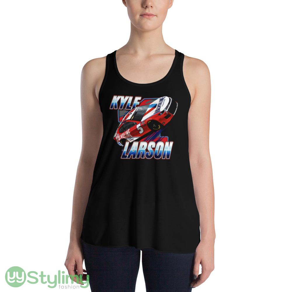 Kyle Larson #5 2023 Valvoline Blister Design T Shirts 4 Kyle Larson #5 2023 Valvoline Blister Design T Shirts - 8800 Women's Flowy Racerback Tank
