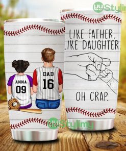 Like Father Like Daughter Oh Crap, Personalized Tumbler - Like Father Like Daughter Oh Crap, Personalized Tumbler