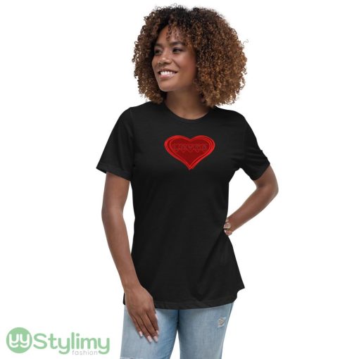 Loved ideas funny black T shirts for mens and womens - 6400 Women's Relaxed Short Sleeve Jersey Tee