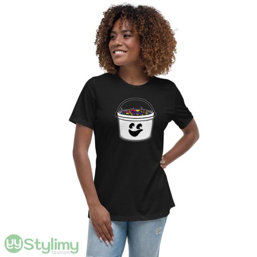 McBoo Trick or Treat Pail ideas funny black T shirts for mens and womens - 6400 Women's Relaxed Short Sleeve Jersey Tee