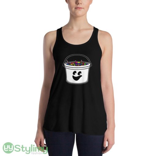 McBoo Trick or Treat Pail ideas funny black T shirts for mens and womens - 8800 Women's Flowy Racerback Tank