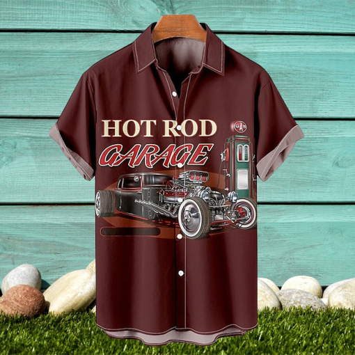 Mens Shirt Summer Hawaiian Shirt Graphic Shirt Aloha Shirt Vintage Hawaiian Shirts Letter Car TurnWine 3D Print Outdoor Street Print Clothing Apparel Fashion Hawaiian