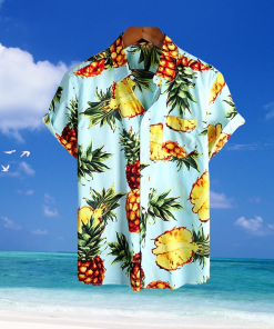 Mens Shirt Summer Hawaiian Shirt Pineapple Graphic Prints TurnOutdoor Street Print Clothing Apparel Tropical Fashion Hawaiian Designer - 120423-102209