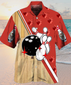 Mens Shirt Summer Hawaiian Shirt Prints Bowling Ball TurnCasual HolidayPrint Clothing Fashion Hawaiian - 080423-143046
