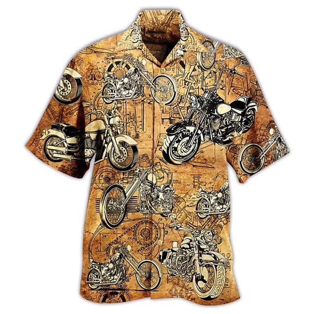 Mens Shirt Summer Hawaiian Shirt Shirt Aloha Shirt Motorcycle Street 3D Clothing Designer Casual Hawaiian Comfortable 2 Mens Shirt Summer Hawaiian Shirt Shirt Aloha Shirt Motorcycle Street 3D Clothing Designer Casual Hawaiian Comfortable - 080423-143155