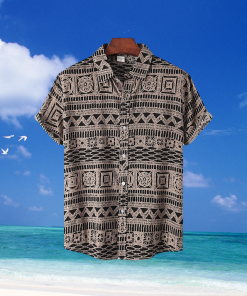 Mens Shirt Summer Hawaiian Shirt Up Shirt Summer Shirt Casual Shirt Beach Stand Collar Collar Casual Vacation Clothing Apparel Boho Casual - 120423-103954