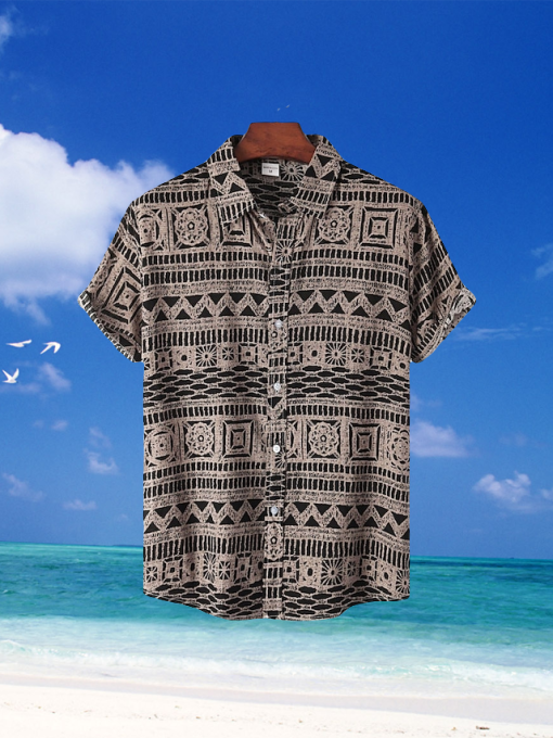 Mens Shirt Summer Hawaiian Shirt Up Shirt Summer Shirt Casual Shirt Beach Stand Collar Collar Casual Vacation Clothing Apparel Boho Casual