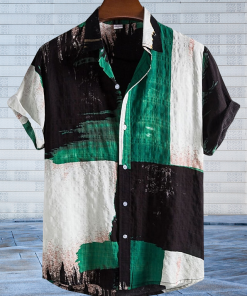 Mens Shirt Summer Hawaiian Shirt Up Shirt Summer Shirt Casual Shirt Dark Graphic TurnStreet Daily Print Clothing Apparel Hawaiian Stylish - 120423-103451