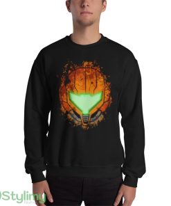 Metroid Prime Remaster Samus Aran Print T Shirts - 18000 Unisex Heavy Blend Crewneck Sweatshirt