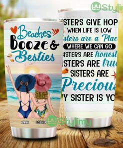 My Sister Is You, Personalized Beach Girl Tumbler - My Sister Is You, Personalized Beach Girl Tumbler