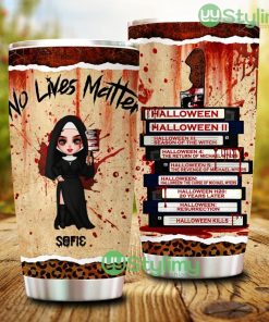 No Lives Matter Horror Character, Personalized Halloween Tumbler - No Lives Matter Horror Character, Personalized Halloween Tumbler